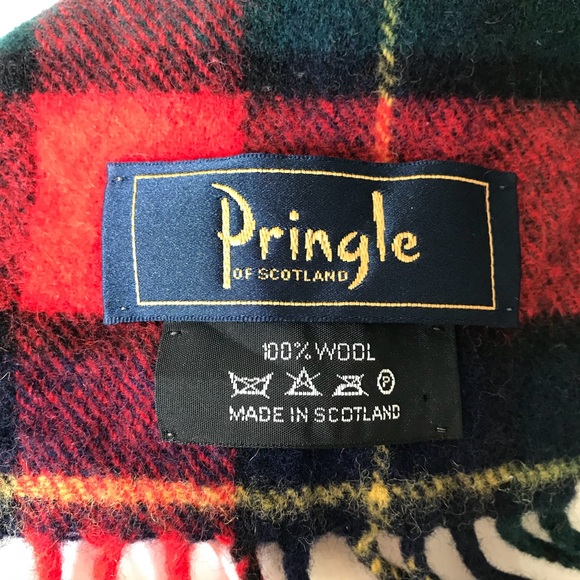 Pringle 100% Wool Scottish Tartan Plaid Scarf - Picture 5 of 7